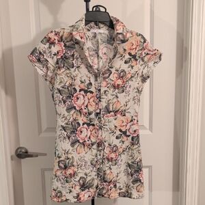 Olivaceous Multicolor Floral Button-Down Shirt